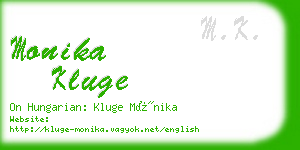 monika kluge business card